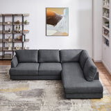 Glander Grey Linen RAF Sectional from Ashcroft Furniture - Luna Furniture
