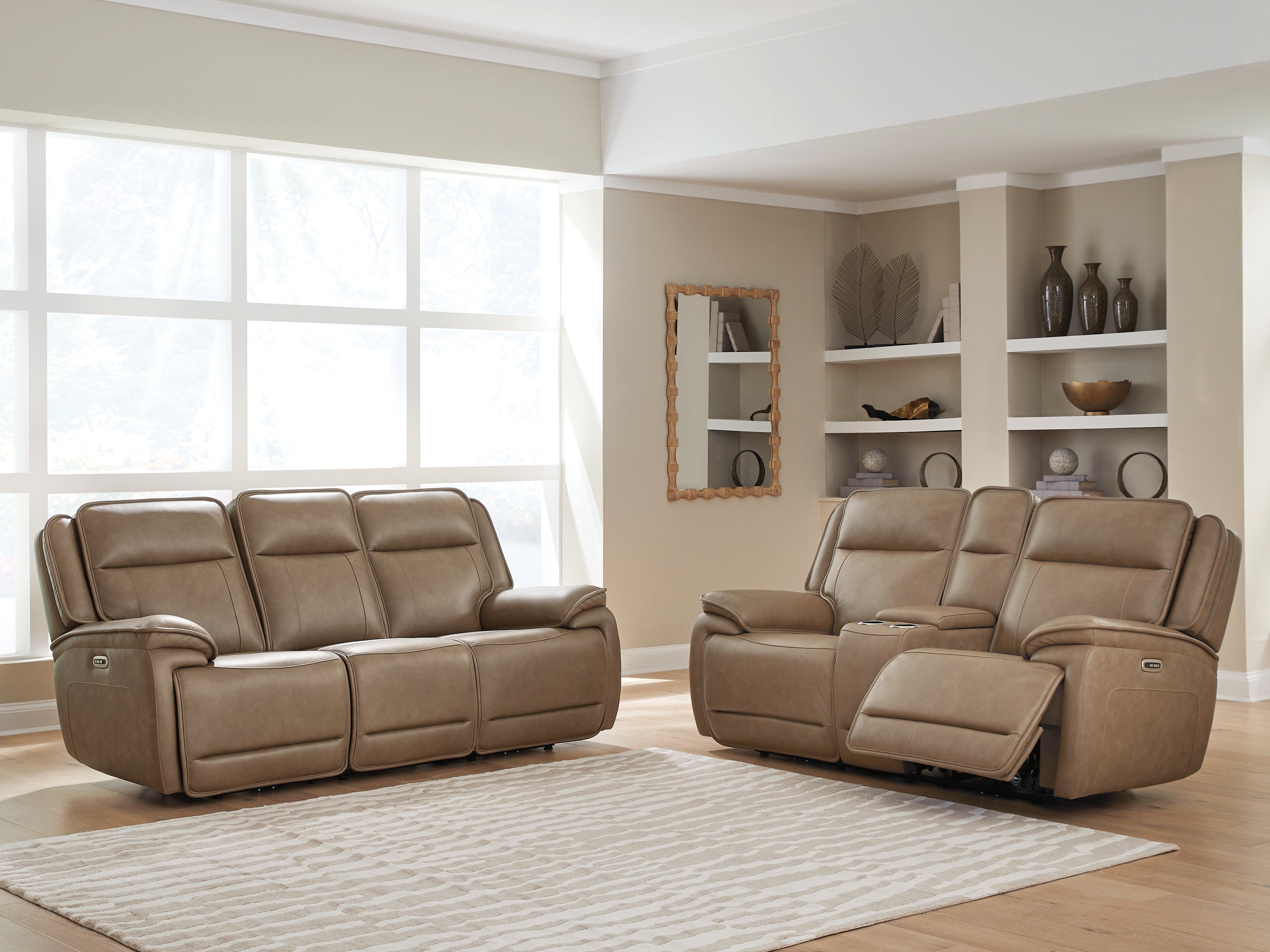 Ashley Glencroft Sahara Sofa and Loveseat – Luna Furniture