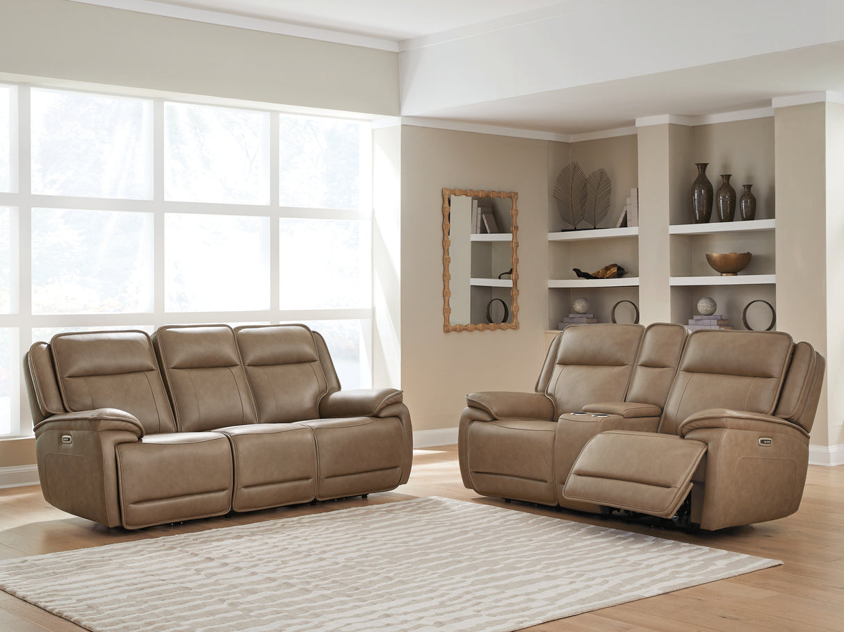 Glencroft Sofa and Loveseat in Sahara from Ashley Furniture - Luna Furniture