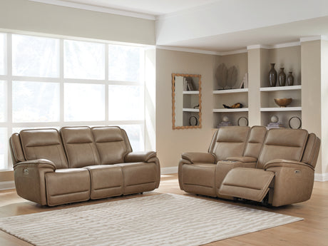 Glencroft Sofa and Loveseat in Sahara from Ashley Furniture - Luna Furniture