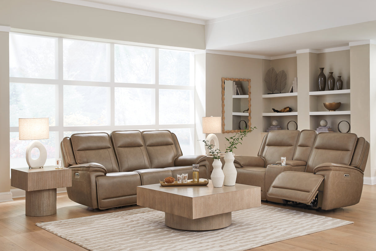 Glencroft Sofa and Loveseat in Sahara from Ashley Furniture - Luna Furniture