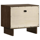 Glenwood Warm Brown 2-Drawer Nightstand from Coaster - Luna Furniture