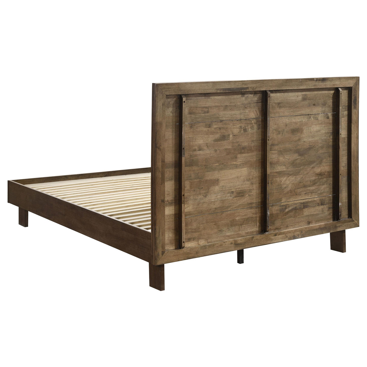Glenwood Warm Brown 48-inch Queen Platform Panel Bed from Coaster - Luna Furniture