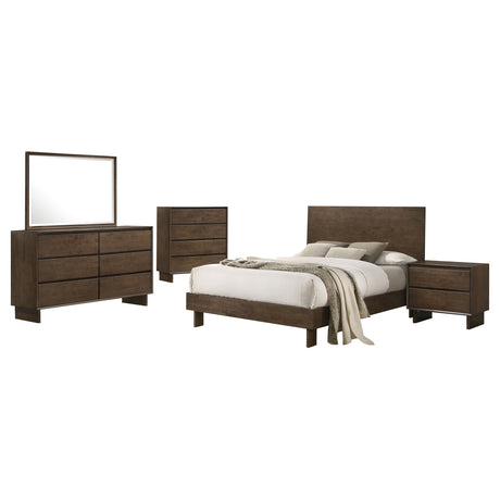 Glenwood Warm Brown 5-Piece Queen Bedroom Set from Coaster - Luna Furniture