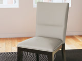 Glinari Taupe/Black Dining Chair, Set of 2 from Ashley - Luna Furniture