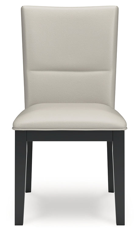 Glinari Taupe/Black Dining Chair, Set of 2 from Ashley - Luna Furniture