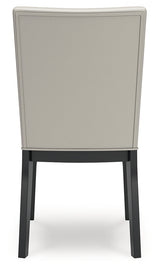 Glinari Taupe/Black Dining Chair, Set of 2 from Ashley - Luna Furniture