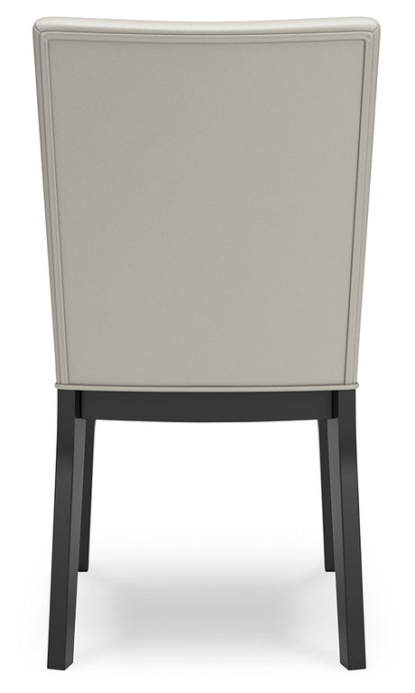 Glinari Taupe/Black Dining Chair, Set of 2 from Ashley - Luna Furniture