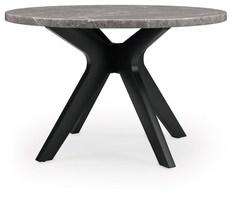 Glinari Taupe/Black Dining Table from Ashley - Luna Furniture