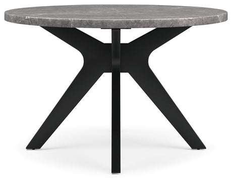 Glinari Taupe/Black Dining Table from Ashley - Luna Furniture