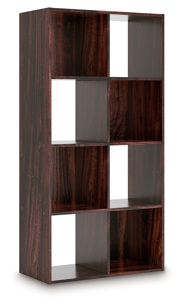 Glosmount Cherry/Light Brown Eight Cube Organizer from Ashley - Luna Furniture