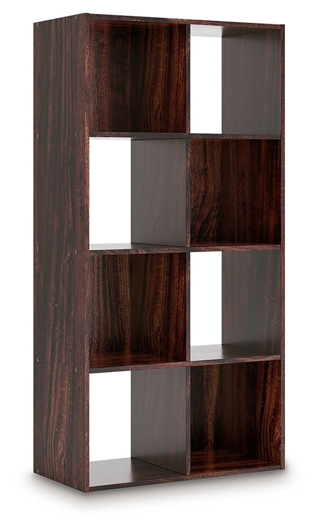 Glosmount Cherry/Light Brown Eight Cube Organizer from Ashley - Luna Furniture