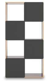 Glosmount Cherry/Light Brown Eight Cube Organizer from Ashley - Luna Furniture