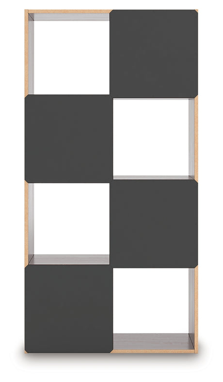 Glosmount Cherry/Light Brown Eight Cube Organizer from Ashley - Luna Furniture