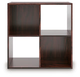 Glosmount Cherry/Light Brown Four Cube Organizer from Ashley - Luna Furniture
