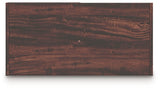 Glosmount Cherry/Light Brown Four Cube Organizer from Ashley - Luna Furniture