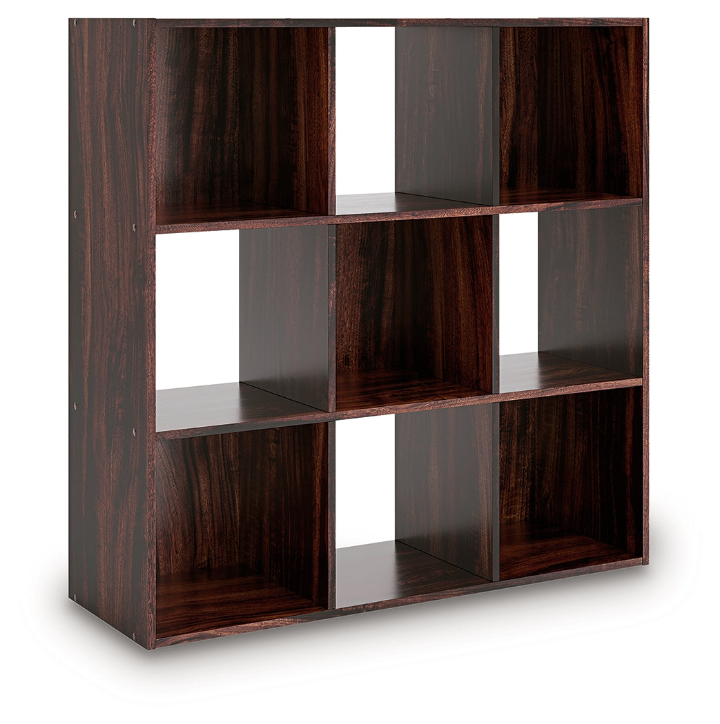 Glosmount Cherry/Light Brown Nine Cube Organizer from Ashley Furniture - Luna Furniture