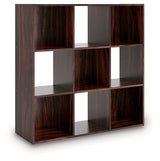 Glosmount Cherry/Light Brown Nine Cube Organizer from Ashley Furniture - Luna Furniture