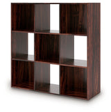 Glosmount Cherry/Light Brown Nine Cube Organizer from Ashley Furniture - Luna Furniture