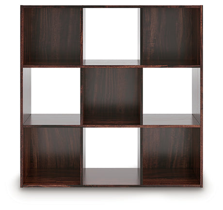 Glosmount Cherry/Light Brown Nine Cube Organizer from Ashley Furniture - Luna Furniture