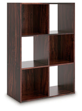 Glosmount Cherry/Light Brown Six Cube Organizer from Ashley - Luna Furniture