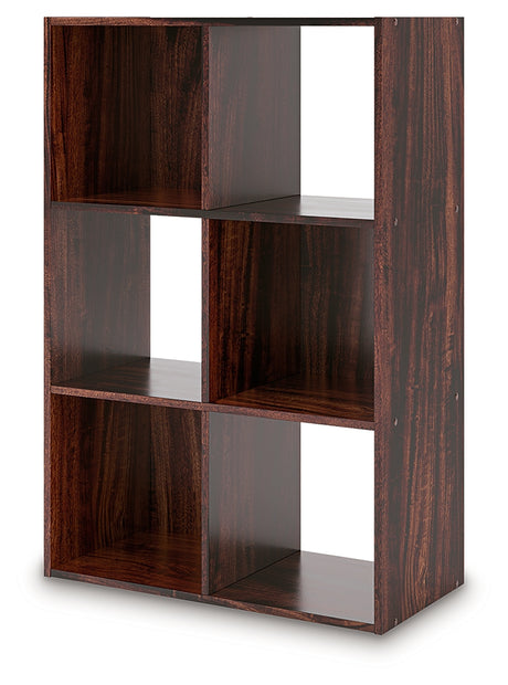 Glosmount Cherry/Light Brown Six Cube Organizer from Ashley - Luna Furniture