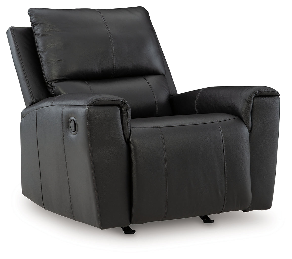 Glossmore Black Recliner from Ashley - Luna Furniture