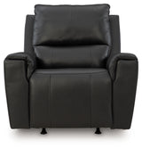 Glossmore Black Recliner from Ashley - Luna Furniture