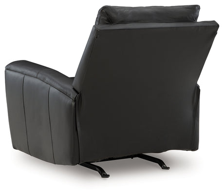Glossmore Black Recliner from Ashley - Luna Furniture