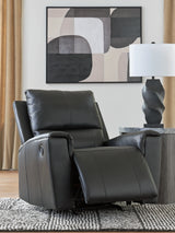 Glossmore Black Recliner from Ashley - Luna Furniture