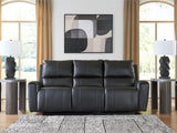Glossmore Black Reclining Sofa from Ashley - Luna Furniture