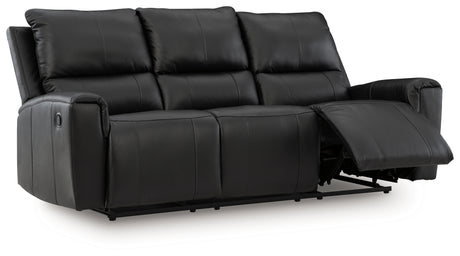 Glossmore Black Reclining Sofa from Ashley - Luna Furniture