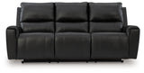 Glossmore Black Reclining Sofa from Ashley - Luna Furniture