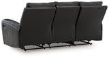 Glossmore Black Reclining Sofa from Ashley - Luna Furniture