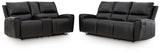 Glossmore Sofa and Loveseat in Black from Ashley - Luna Furniture