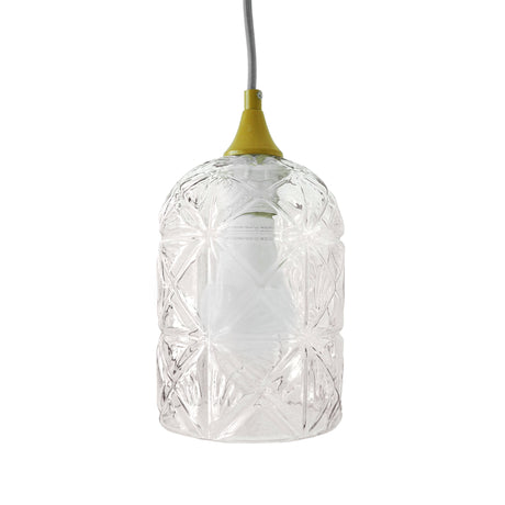 Glowline Pendant Lamp - Gold and Clear from Ashcroft Furniture - Luna Furniture