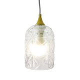 Glowline Pendant Lamp - Gold and Clear from Ashcroft Furniture - Luna Furniture