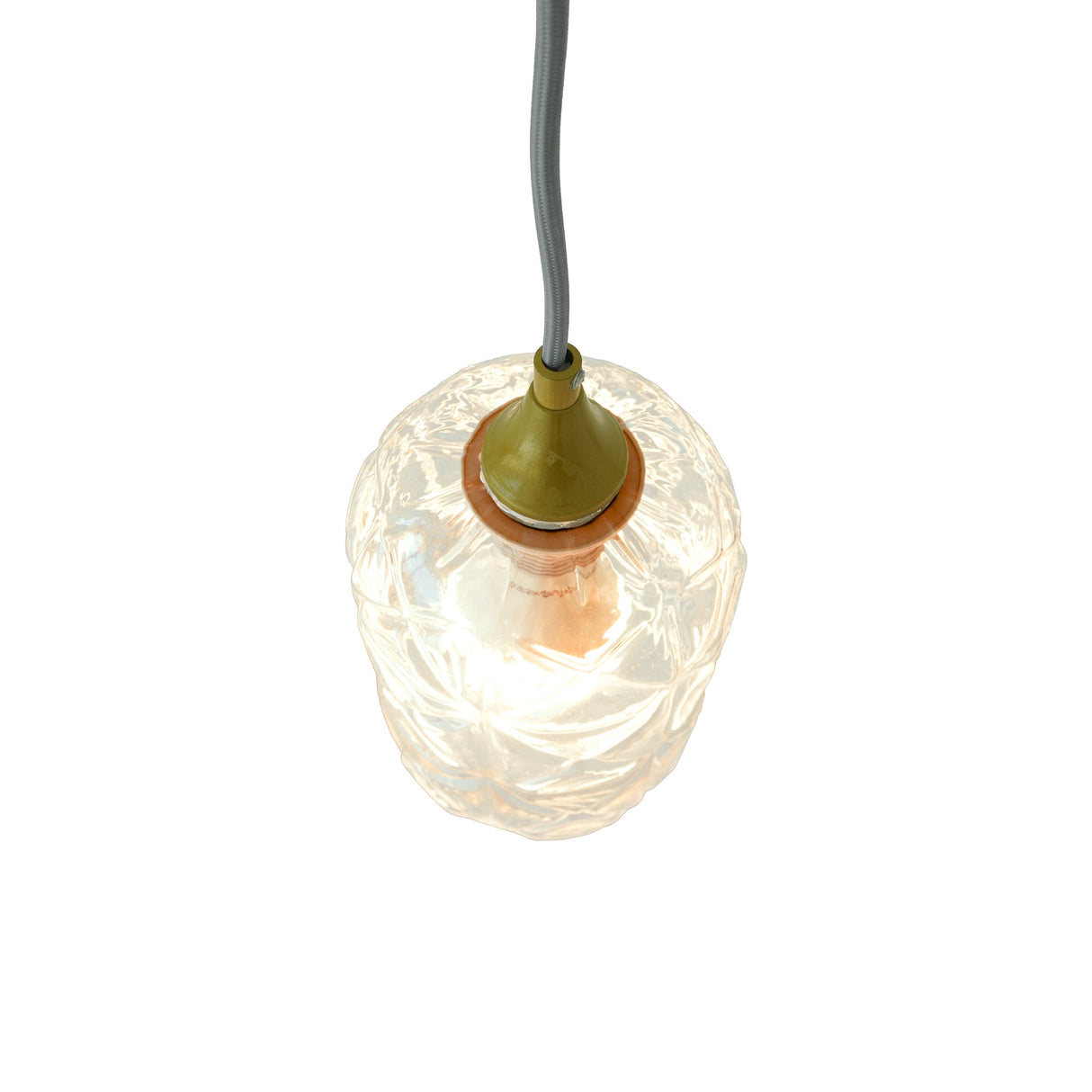 Glowline Pendant Lamp - Gold and Clear from Ashcroft Furniture - Luna Furniture