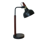 GlowLite Black Table Lamp with Cone Shade from Ashcroft Furniture - Luna Furniture
