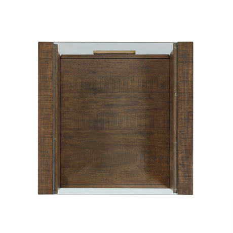 Garland Glass Top End Table from Steve Silver - Luna Furniture
