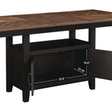 Bermuda 5-Piece Counter Dining Set in Black from Steve Silver - Luna Furniture