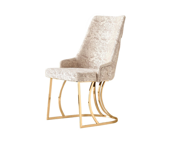 Napoli Dining Chair, Gold C Leg