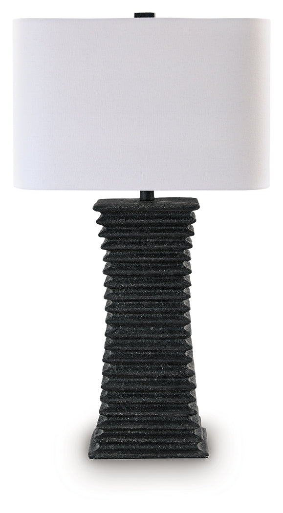 Golzar Black Table Lamp from Ashley Furniture - Luna Furniture