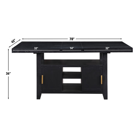 Yves 78-inch Counter Storage Table from Steve Silver - Luna Furniture