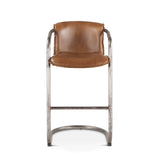 Portofino 22" Bar Chair in Berham Chestnut Leather, Set of 2 from Home Trends & Design - Luna Furniture
