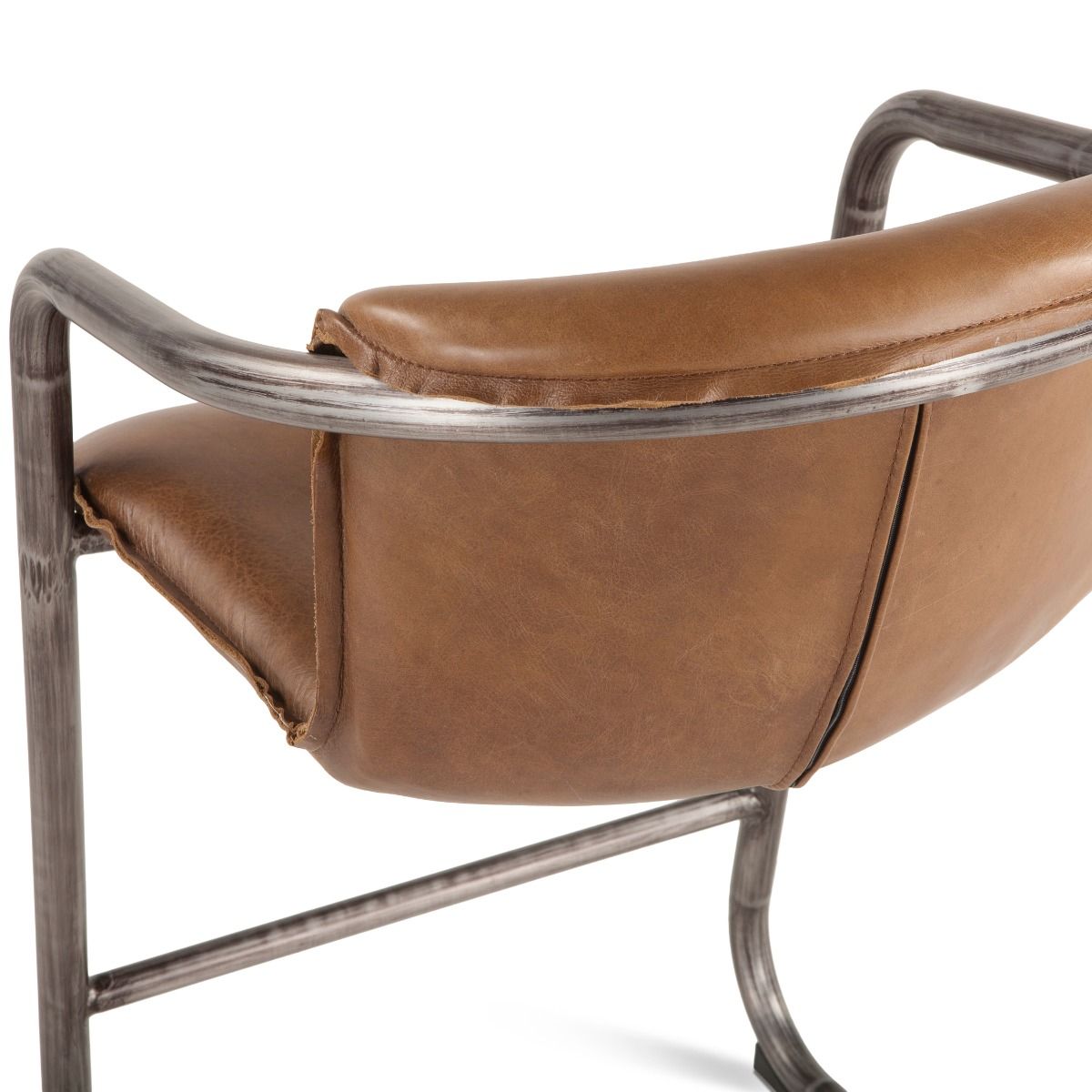 Portofino 22" Counter Chair in Berham Chestnut Top Grain Leather, Set of 2 from Home Trends & Design - Luna Furniture