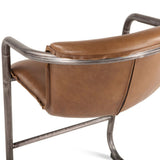 Portofino 22" Counter Chair in Berham Chestnut Top Grain Leather, Set of 2 from Home Trends & Design - Luna Furniture