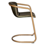 Portofino 22" Counter Chair in Emerald Green Leather, Set of 2 from Home Trends & Design - Luna Furniture