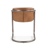Portofino 22" Dining Chair in Berham Chestnut Leather, Set of 2 from Home Trends & Design - Luna Furniture
