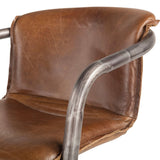 Portofino 22" Dining Chair in Berham Chestnut Leather, Set of 2 from Home Trends & Design - Luna Furniture